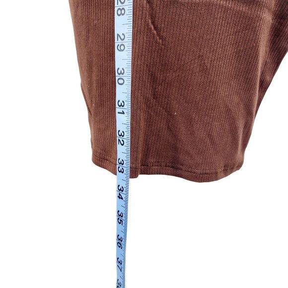 Womens Dresses Summer Mid Sleeveless Open Back Hollow Pullover Brown Size S - Picture 5 of 12